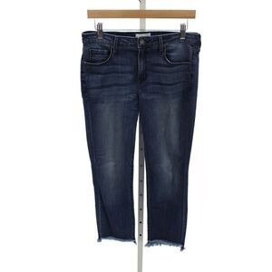 Parker Smith Unisex Ankle Distressed Blue Cotton Jeans High Rise Zip Size 28